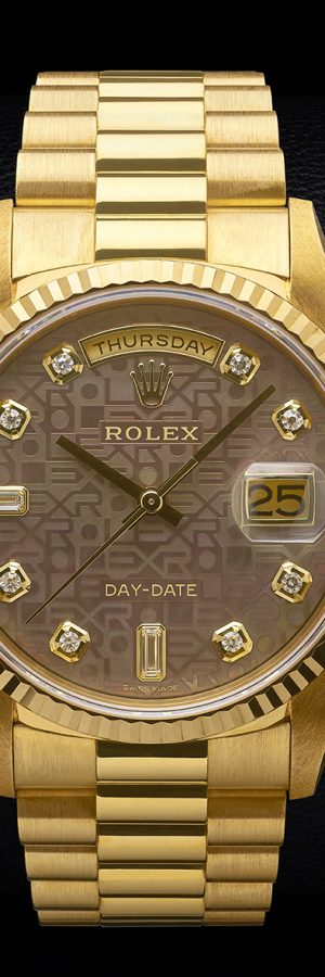Rolex - Day - Date - GOLD & DIAMONDS - Hero Shot - crop